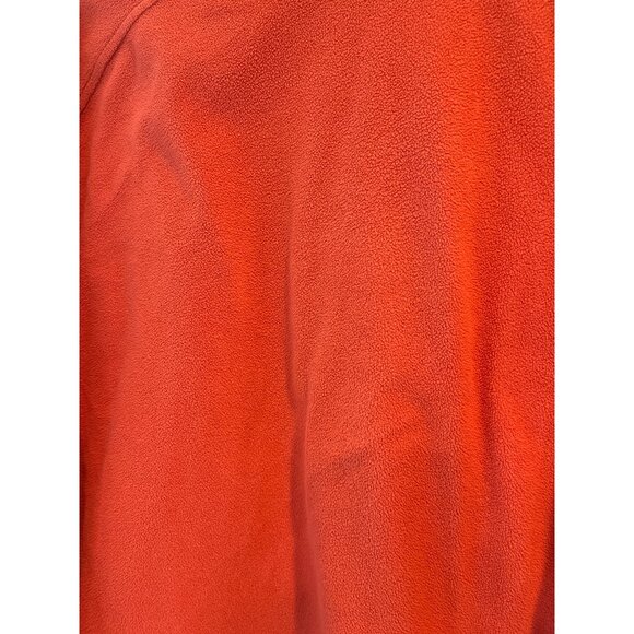 Columbia Womens Red Fleece Pullover Jacket Size L Soft Warm Long Sleeve - Picture 7 of 7